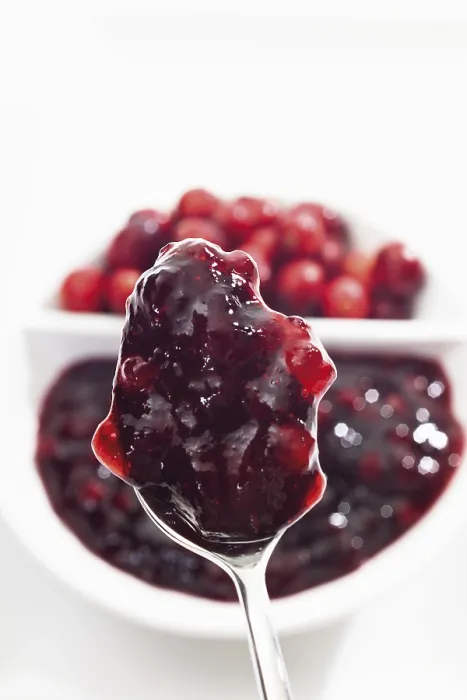 Framed Print : Cranberry Jam Print on Spoon Framed Print : Cranberry Jam Print on Spoon