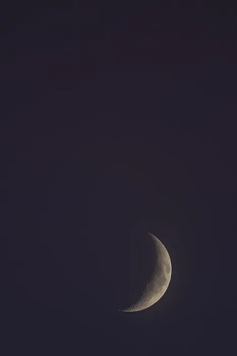 Framed Print : Crescent Moon Print - Bavaria, Germany Framed Print : Crescent Moon Print - Bavaria, Germany