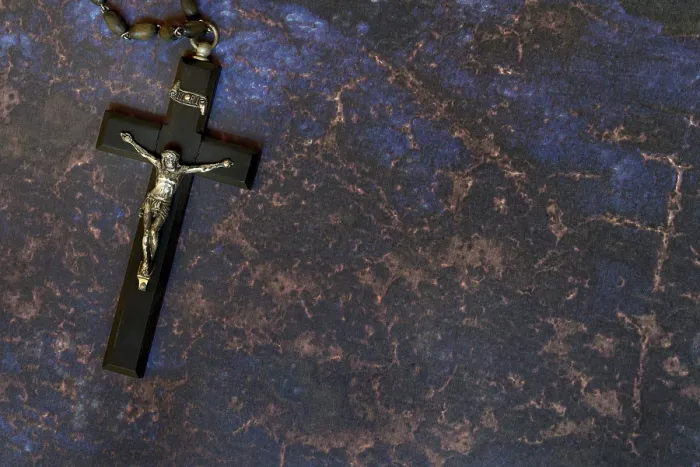 Framed Print : Crucifix Print on Dark Background Framed Print : Crucifix Print on Dark Background