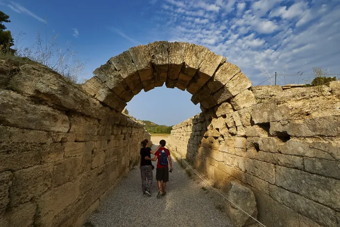 Framed Print : Ancient Olympia Vaulted Passage Print, Greece Framed Print : Ancient Olympia Vaulted Passage Print, Greece