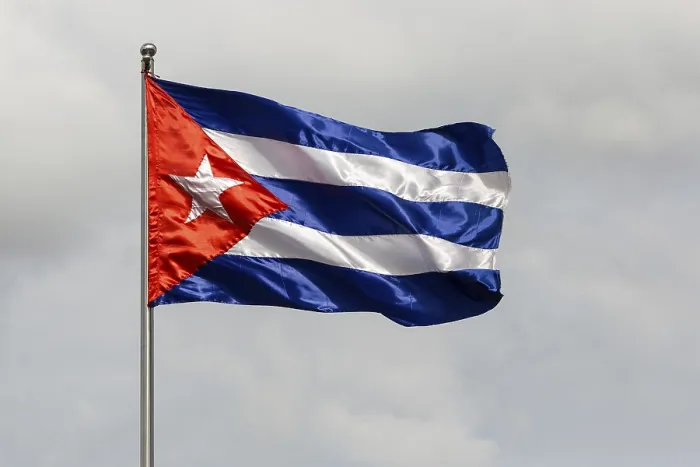 Framed Print : Cuban Flag Blowing in Wind Print Framed Print : Cuban Flag Blowing in Wind Print