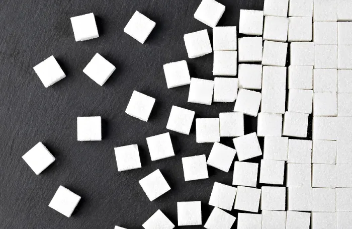 Framed Print : Cubes of Sugar on Black Background Print Framed Print : Cubes of Sugar on Black Background Print