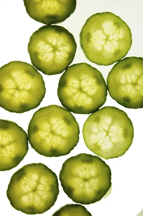 Framed Print : Cucumber Print - Fresh Slices of Green Fruit and Vegetable Framed Print : Cucumber Print - Fresh Slices of Green Fruit and Vegetable