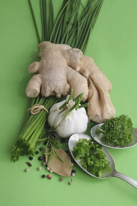Framed Print : Culinary Herbs and Spices Print - Ginger, Chives, Rosemary Framed Print : Culinary Herbs and Spices Print - Ginger, Chives, Rosemary
