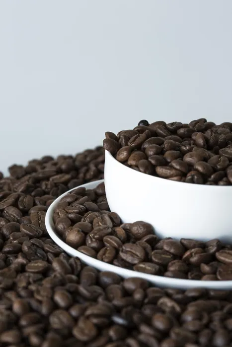 Framed Print : Coffee Beans Print: A Cup of Coffee Framed Print : Coffee Beans Print: A Cup of Coffee