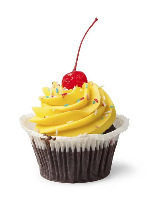 Framed Print : Cupcake Print on White Background Framed Print : Cupcake Print on White Background