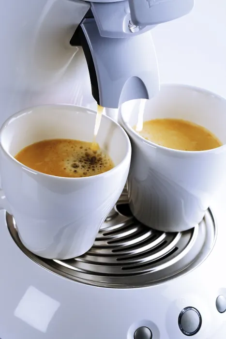 Framed Print : Espresso Machine with Two Cups Print Framed Print : Espresso Machine with Two Cups Print