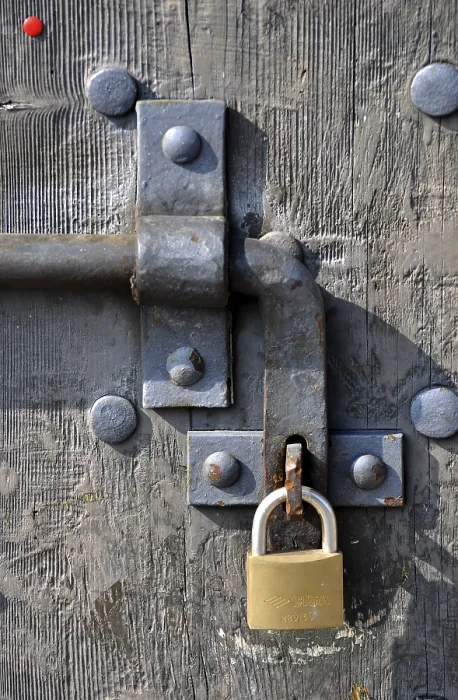 Framed Print : Curtain Lock Print by ImageBROKER Framed Print : Curtain Lock Print by ImageBROKER