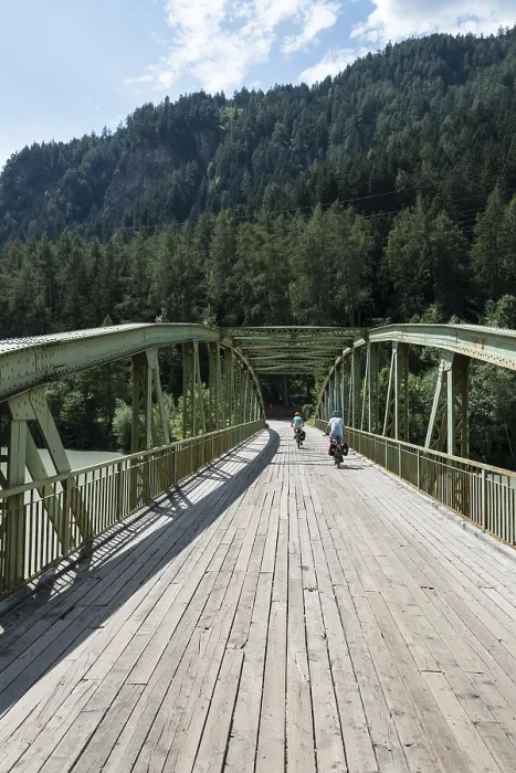 Framed Print : Cycle Path Via Claudia Augusta Print, Landeck, Austria Framed Print : Cycle Path Via Claudia Augusta Print, Landeck, Austria