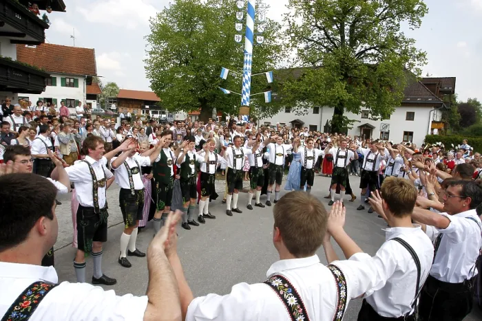 Framed Print : Maypole Dance Print, Eurasburg, Bavaria, Germany Framed Print : Maypole Dance Print, Eurasburg, Bavaria, Germany