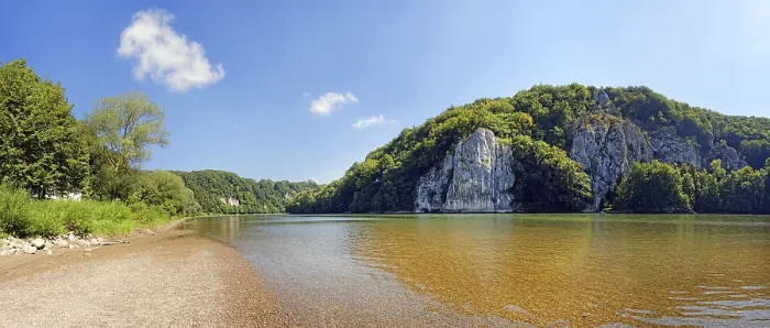 Framed Print : Kelheim Danube Limestone Cliffs Print, Bavaria, Germany Framed Print : Kelheim Danube Limestone Cliffs Print, Bavaria, Germany