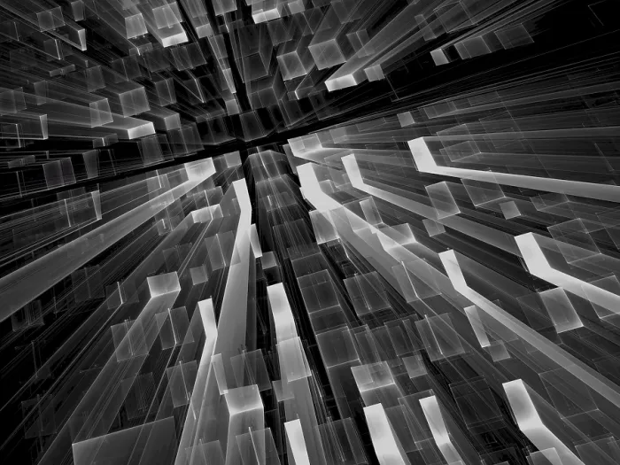 Framed Print : Dark Blue Technology Background Print - IT Concept Framed Print : Dark Blue Technology Background Print - IT Concept