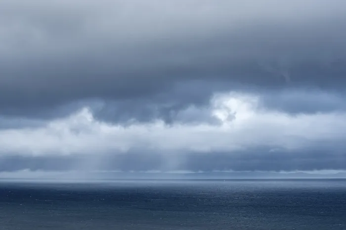 Framed Print : Dark clouds over the Atlantic Ocean, Isle of Skye Print