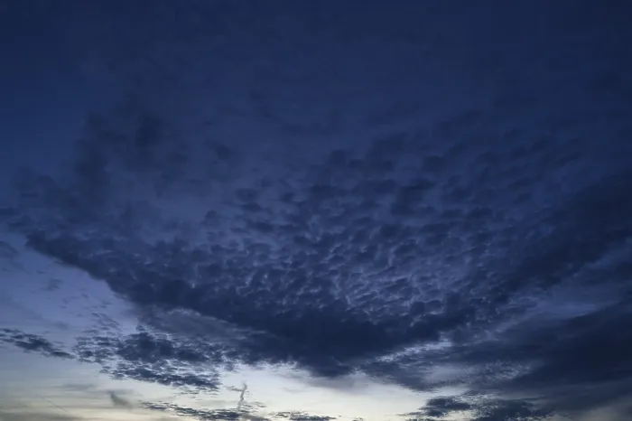 Framed Print : Dark Fleecy Clouds Print - Cirrocumulus Evening Sky Framed Print : Dark Fleecy Clouds Print - Cirrocumulus Evening Sky