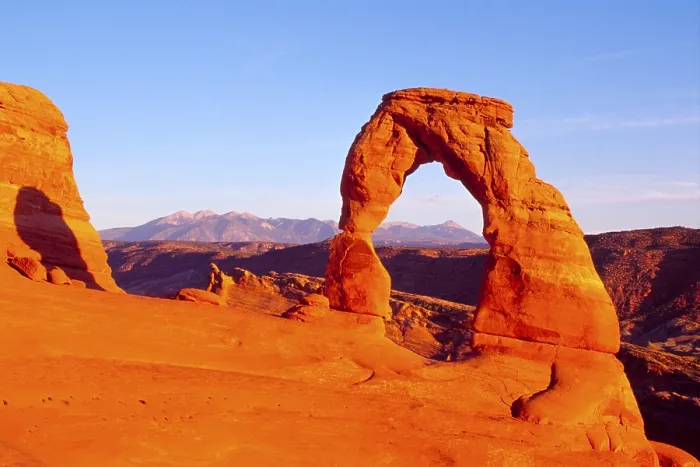 Framed Print : Delicate Arch and La Sal Range Print, Arches National Park, Utah Framed Print : Delicate Arch and La Sal Range Print, Arches National Park, Utah