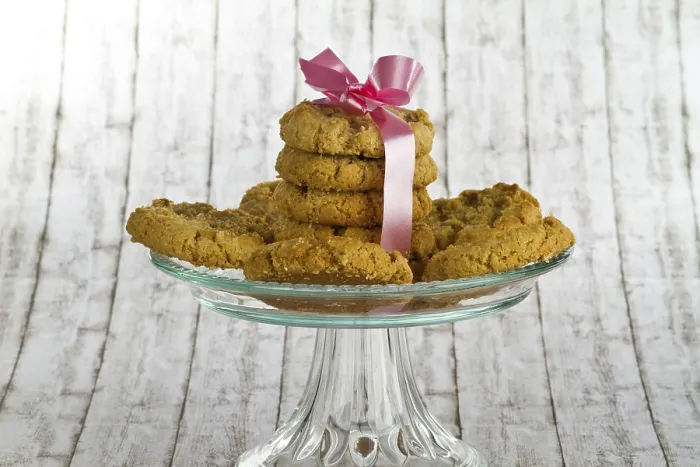 Framed Print : Delicious Biscuits Print on Decorative Background Framed Print : Delicious Biscuits Print on Decorative Background