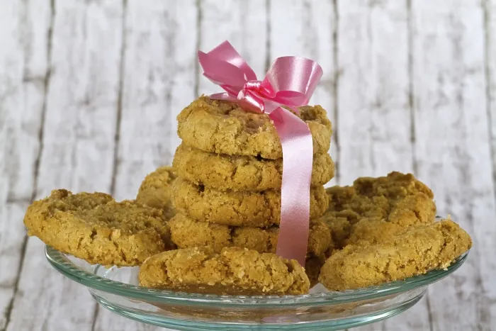 Framed Print : Delicious Biscuits Print on Decorative Background Framed Print : Delicious Biscuits Print on Decorative Background