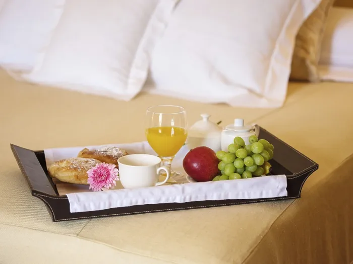 Framed Print : Delicious Breakfast in Bed Print Framed Print : Delicious Breakfast in Bed Print