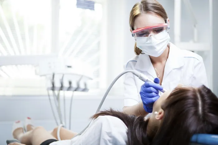 Framed Print : Dentist Working Print Framed Print : Dentist Working Print