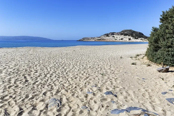 Framed Print : Deserted Dream Beach Print, Elafonisos, Greece