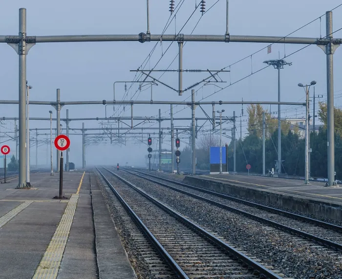 Framed Print : South Korean Train Station Print