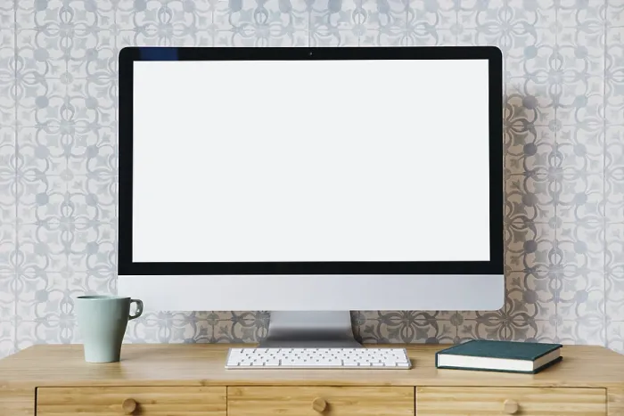 Framed Print : Desktop PC Print Concept Framed Print : Desktop PC Print Concept