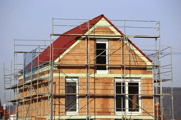 Framed Print : Detached House Under Construction Print Framed Print : Detached House Under Construction Print
