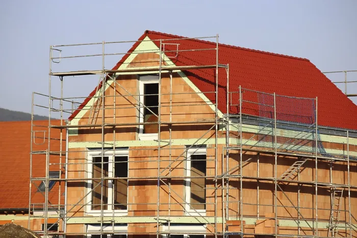 Framed Print : Detached House Under Construction Print Framed Print : Detached House Under Construction Print
