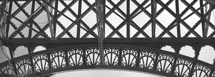 Framed Print : Detailed View of the Eiffel Tower Black and White Print Framed Print : Detailed View of the Eiffel Tower Black and White Print