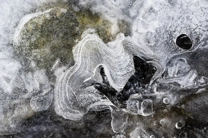 Framed Print : Details, shapes and structures of ice, Austria Print Framed Print : Details, shapes and structures of ice, Austria Print