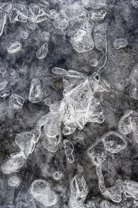 Framed Print : Details, shapes and structures of ice print, Austria Framed Print : Details, shapes and structures of ice print, Austria