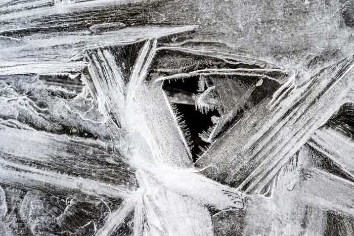 Framed Print : Details of Ice Crystals Print, Austria Framed Print : Details of Ice Crystals Print, Austria