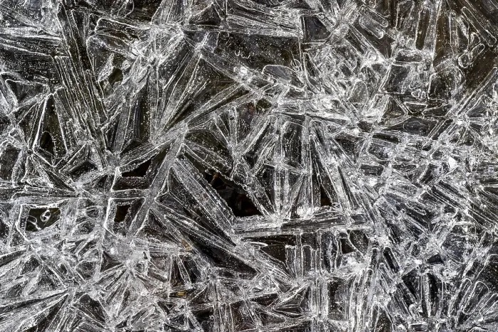 Framed Print : Details of Ice Crystals Print, Austria Framed Print : Details of Ice Crystals Print, Austria