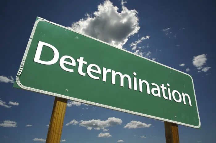 Framed Print : Determination Road Sign Print with Dramatic Sky Framed Print : Determination Road Sign Print with Dramatic Sky