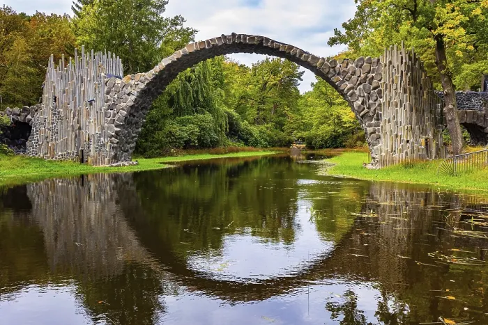 Framed Print : The Devil's Bridge on the Rakots River Print, Germany Framed Print : The Devil's Bridge on the Rakots River Print, Germany