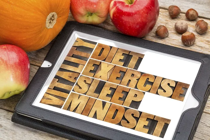 Framed Print : Vitality Print: Diet, Sleep, Exercise and Mindset in Nature Framed Print : Vitality Print: Diet, Sleep, Exercise and Mindset in Nature