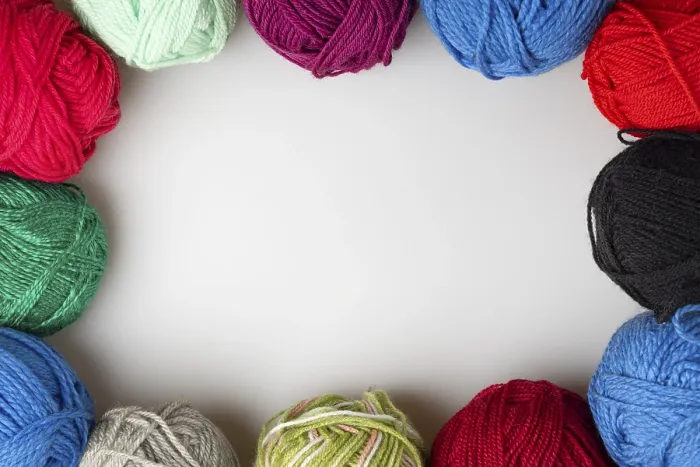 Framed Print : Different Coloured Balls of Wool Print Framed Print : Different Coloured Balls of Wool Print