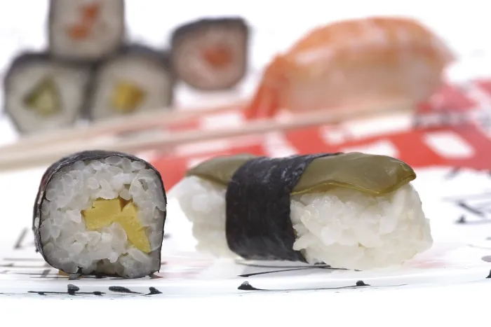 Framed Print : Different Kinds of Sushi Print Framed Print : Different Kinds of Sushi Print