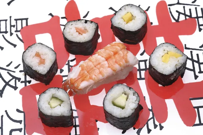Framed Print : Different Kinds of Sushi Print