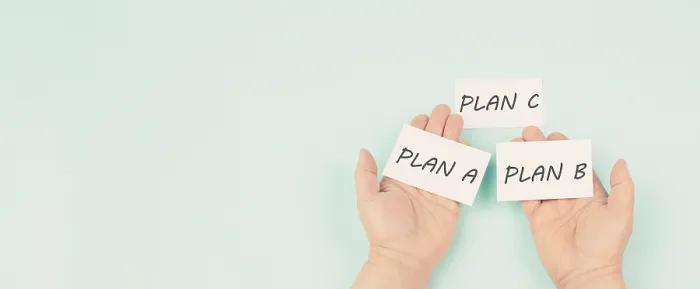 Framed Print : Business Strategy Print: Plan A or B Option Framed Print : Business Strategy Print: Plan A or B Option