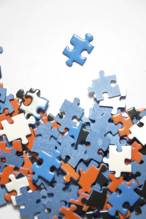 Framed Print : Different Puzzle Pieces Print by imageBROKER Framed Print : Different Puzzle Pieces Print by imageBROKER