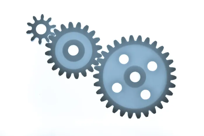 Framed Print : Three-Sized Plastic Gear Wheels Print Framed Print : Three-Sized Plastic Gear Wheels Print