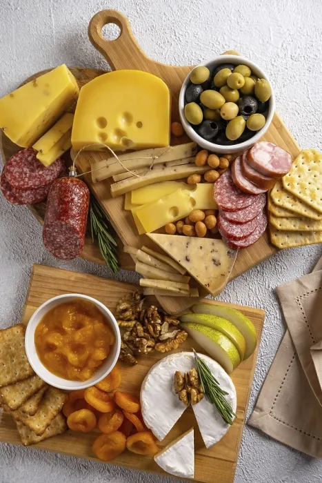 Framed Print : Different Types of Cheeses and Cold Cut Meats Print Framed Print : Different Types of Cheeses and Cold Cut Meats Print