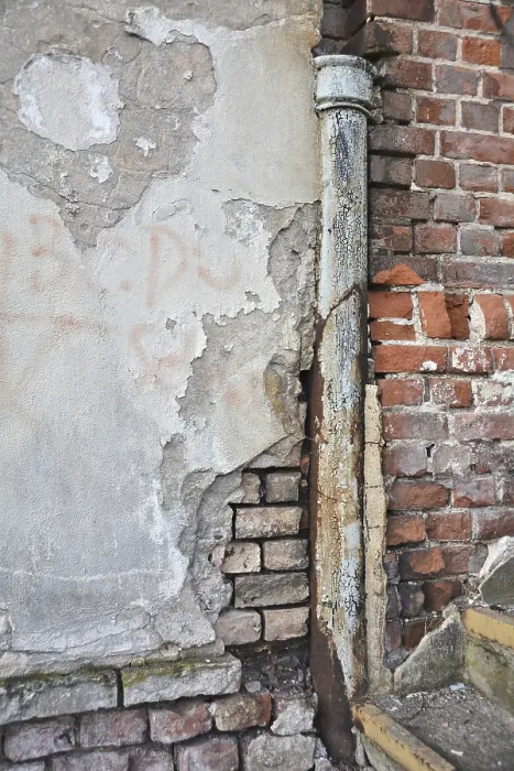 Framed Print : Dilapidated Facade Print - Urban Decay Framed Print : Dilapidated Facade Print - Urban Decay