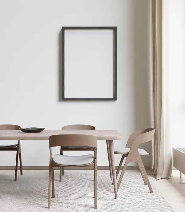 Framed Print : Dining Room and Kitchen Print with White Background Framed Print : Dining Room and Kitchen Print with White Background