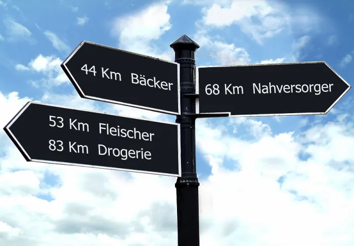 Framed Print : Direction Sign Print from ImageBROKER Framed Print : Direction Sign Print from ImageBROKER