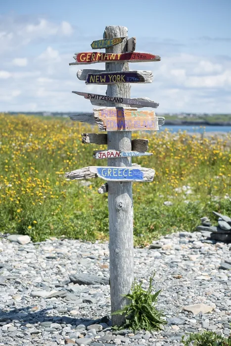 Framed Print : Direction Sign Print at Cape Forchu, Nova Scotia, Canada Framed Print : Direction Sign Print at Cape Forchu, Nova Scotia, Canada