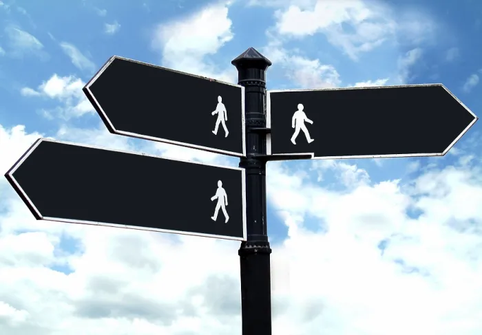 Framed Print : Direction Signs Print from imageBROKER