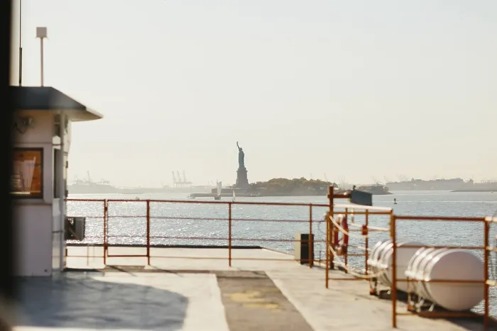 Framed Print : A Distant View of the Statue of Liberty Print Framed Print : A Distant View of the Statue of Liberty Print
