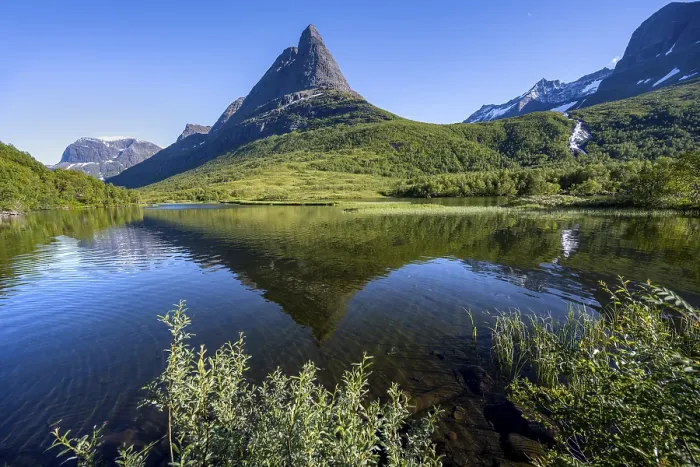 Framed Print : Innerdalstarnet Mountain Peak Print, Norway Framed Print : Innerdalstarnet Mountain Peak Print, Norway